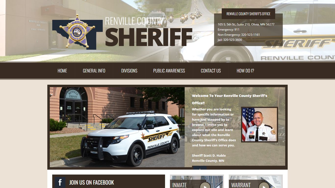 Welcome to the Renville County Sheriff's Office
